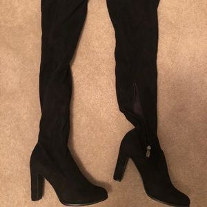 Black over the knee boots